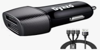product of Dyazo 4.8 Amp (2.4 & 2.4 Amp) Dual Port Fast USB Car Charger