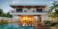 Buy magnificent interior and exterior design for house with 3d render