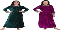 Buy MGrandbear Velvet Nighty Maxi