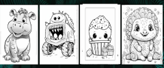 1150+Trendy kids coloring pages Bundle affiliate program